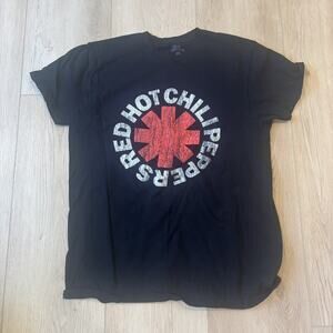 Red Hot Chili Peppers RHCP Bravado Asterisk Classic Rock Band Tee T-Shirt Black